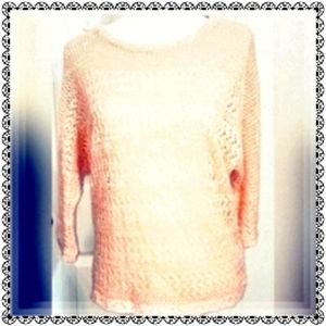 {Lark Lane} creamy peach sweater M